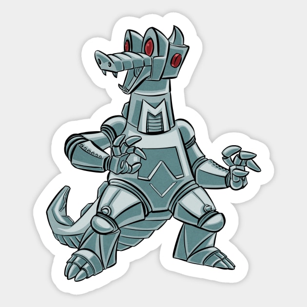 Mechagodzilla Sticker by majanation